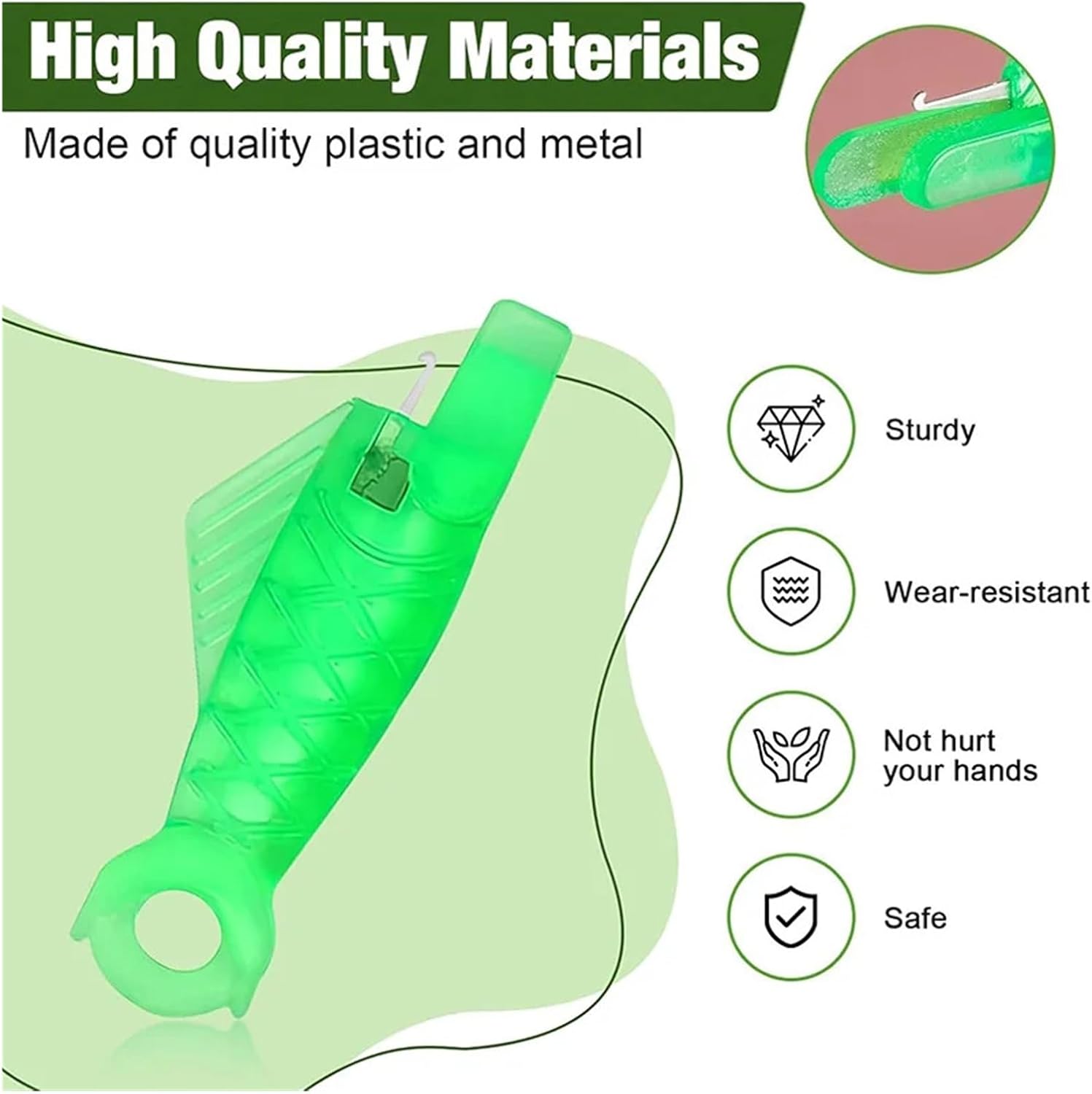 500 Pcs Fish Mouth Sewing Machine Needle Threader Set Easy Selfthread Threaders Tool for DIY