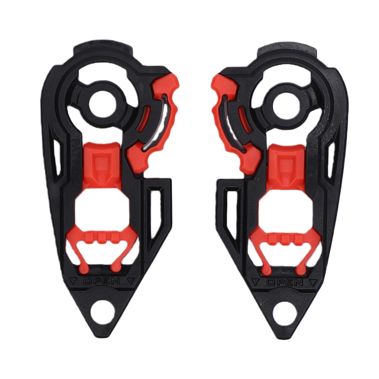 SENECESLI Helmvisier-Basisgetriebe, Helmvisier-Basisplatte-Ersatzschloss-Kit mit Verstellbarem Design, für AGV K1 K1S K3SV K5 K5S Helmschild-Visier-Getriebemechanismus