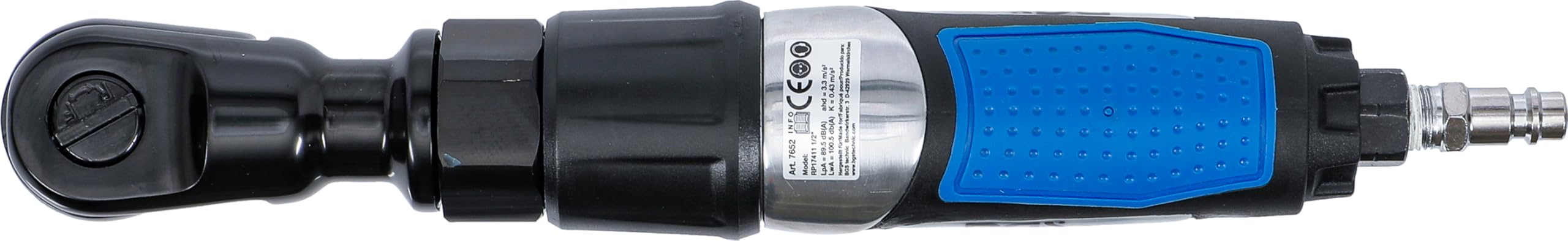 BGS 7652 | Cacciavite a cricchetto ad aria compressa | 12,5 mm (1/2") | 67,5 Nm