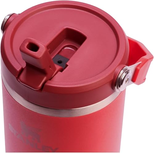 Miniatura 6 de Stanley IceFlow - Vaso de acero inoxidable con aislamiento térmico, pajilla abatible, tapa antifugas pel hogar, oficina y automóvil, frío x 12 h,