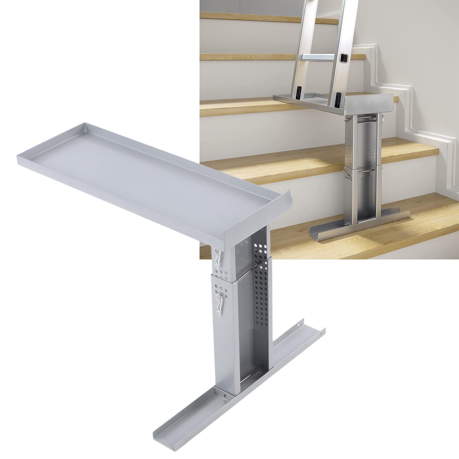 Leiter-Stabilisator, Klappbarer Leiterverlängerung Treppenpod Leiterverlängerer Treppenstabilisator für Teleskopleiter, gerade Leiter