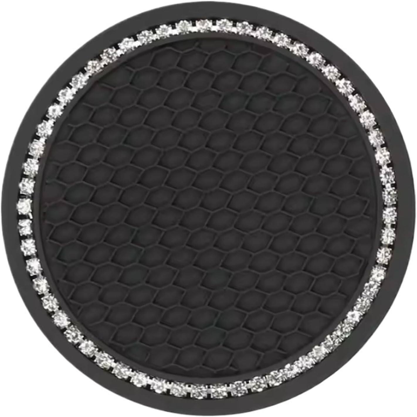 Car Coasters 10PCS Black Car Auto Cup Holder Anti Slip Insert Coasters Pads Interior Accessories Universal for Car