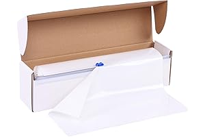 Kesfey Plastic Tablecloth Roll for Parties and Special Occasions (White, 54" x 120')