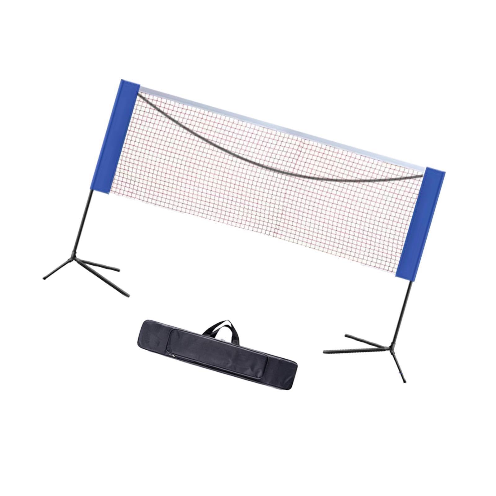 Rete da badminton, rete da tennis portatile con molteplici | per sport in giardino, divertente, impedisce che le palline rotolino in strada, regolabile, portatile con supporto per
