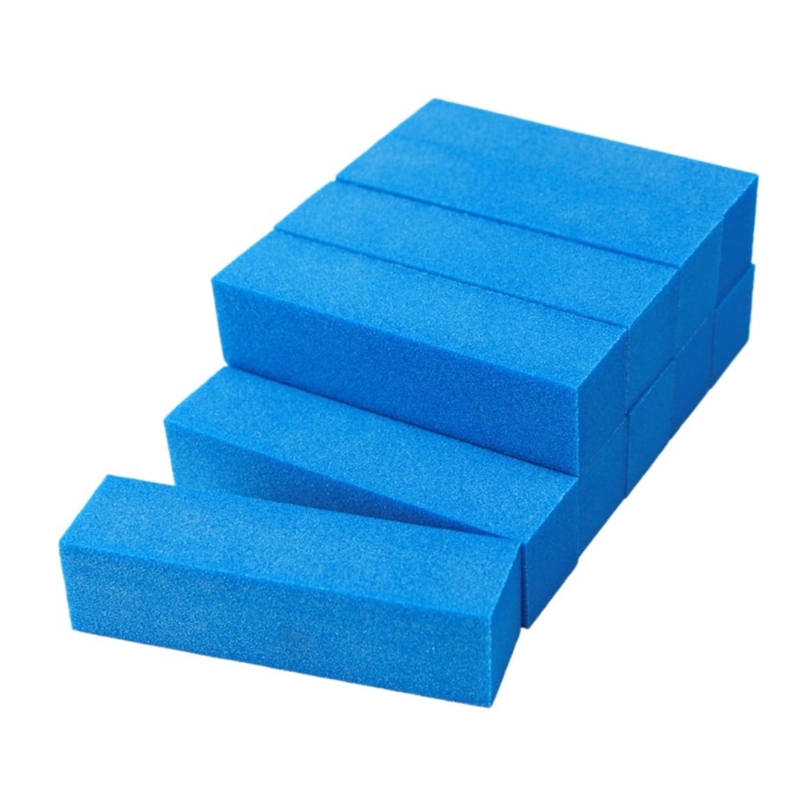 10 Limas pulidoras de uñas en bloque azul para manicura permanente y pedicura