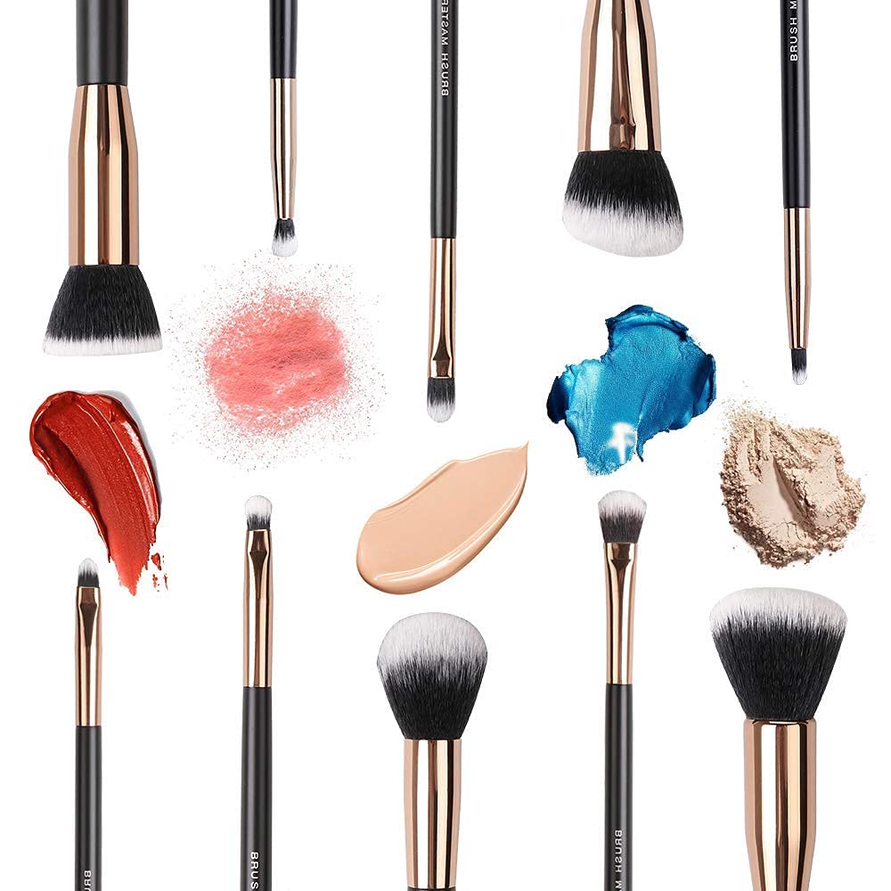 Professionelles Make-up-Pinsel-Set, 10-teilig, Augen-Detailpinsel, Puder, Foundation, Lidschatten, Eyeliner, Lippenpinsel, Make-up-Werkzeuge, Rougepinsel mit silberner Tasche/193