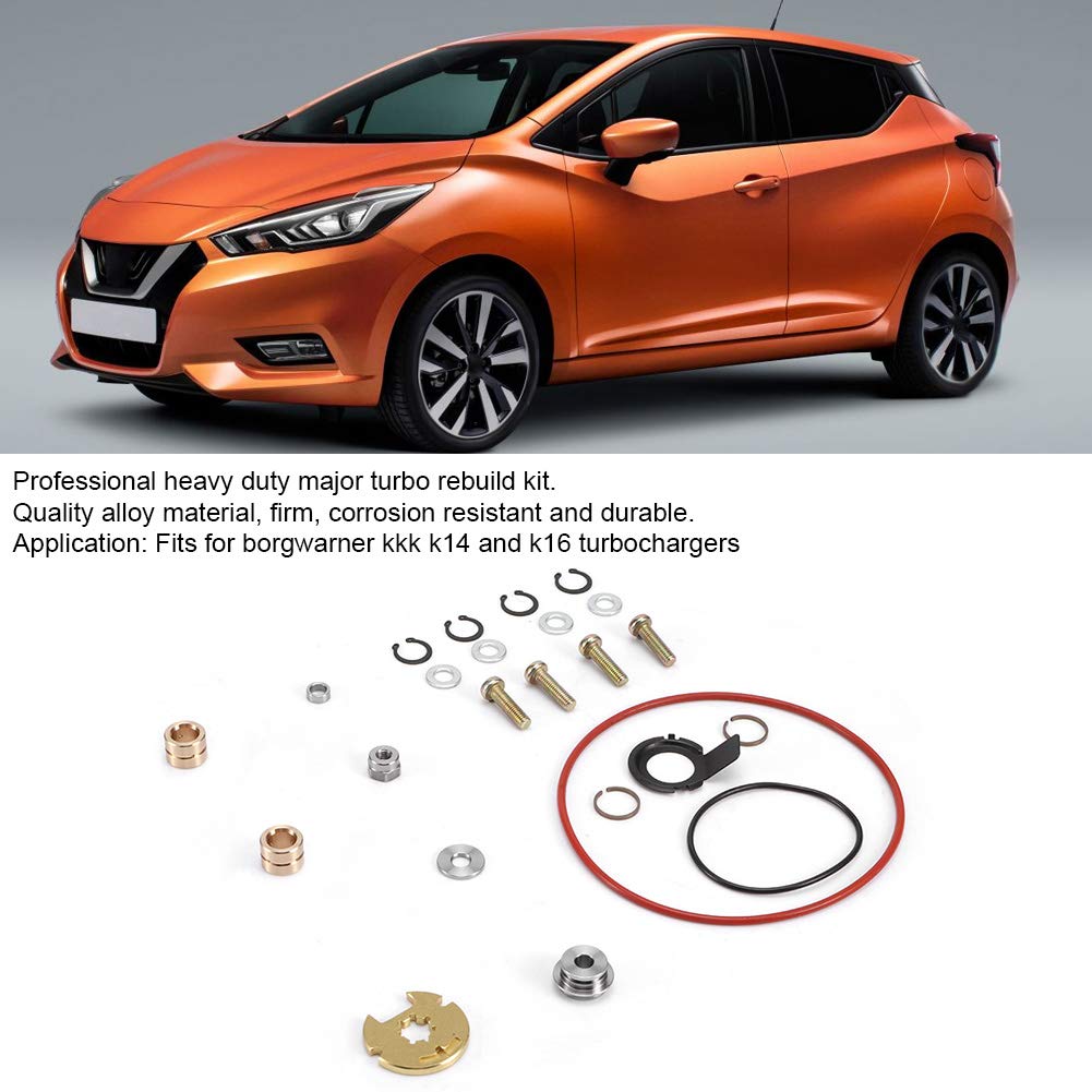 Kit de Reconstruction Turbo Robuste, Matériau en Alliage pour Turbocompresseurs KKK K14 K16, Kit de Réparation Turbo, Compatible avec, Application pour