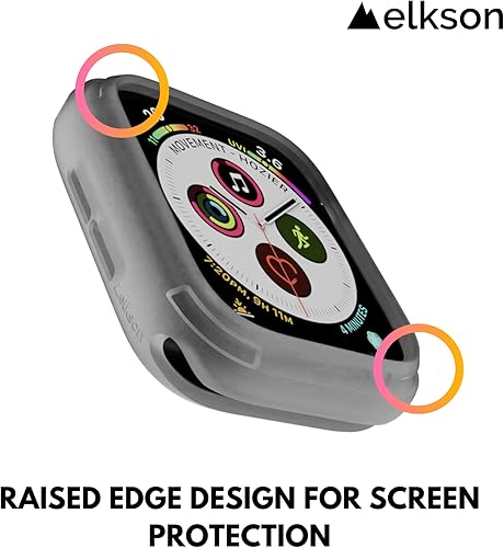 Miniatura 51 de elkson Compatible con Apple Watch 46mm Carcasa Bumper, Quattro Series Carcasa Resistente para Apple Watch y iWatch Series 11 10, Funda Protectora