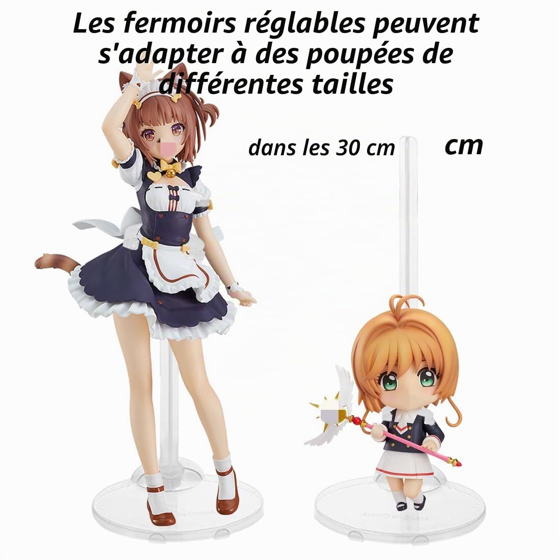 15-60cm Présentoir de poupée Support de modèle de poupée réglable pour poupées 15-60cm Présentoir de poupée Support de modèle de poupée réglable pour poupées