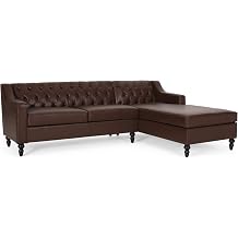 Christopher Knight Home Sectional, Dark Brown
