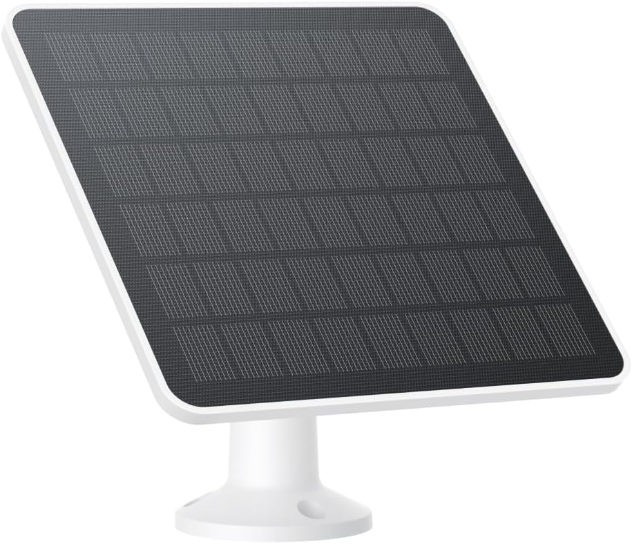 eufy Security Solarpanel (3W) Kompatibel mit eufyCam, Kontinuierliche Stromversorgung, IP65 wetterfest für Außenüberwachung und Kamera-Aufladung, Kompatibel mit eufyCams