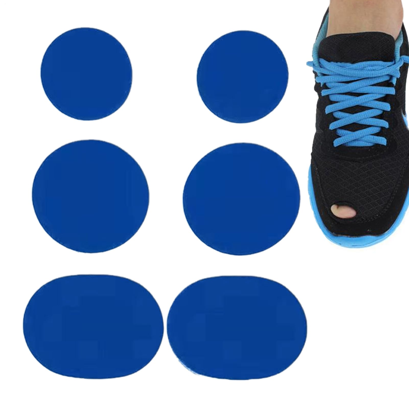 Parches Para Zapatos En Agujeros De Puntera - Reparación Agujeros Zapatillas | 6 Piezas Parches Transpirables para Zapatillas Deportivas Botas Senderismo Chaquetas Mochilas Ropa Trabajo Bebé Sombrero