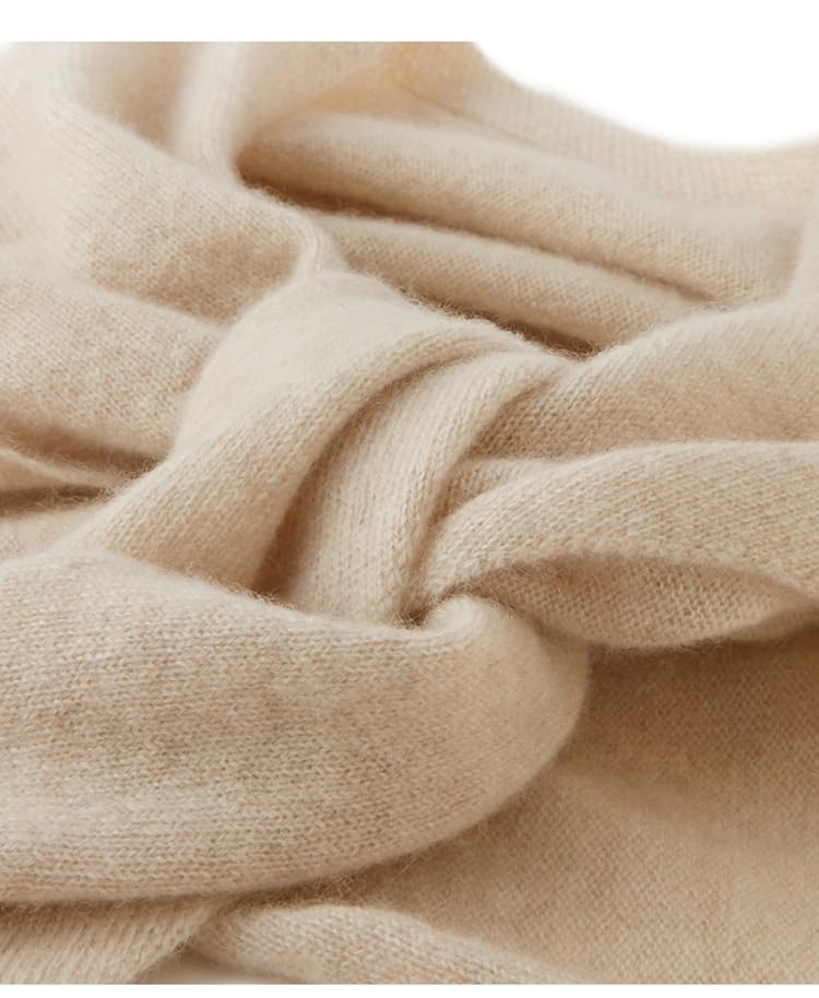 Knit Cashmere Triangle Scarf for Women Knitted Head Scarf Y2k Neckerchief Old Money Aesthetic Accessories (Khaki)2