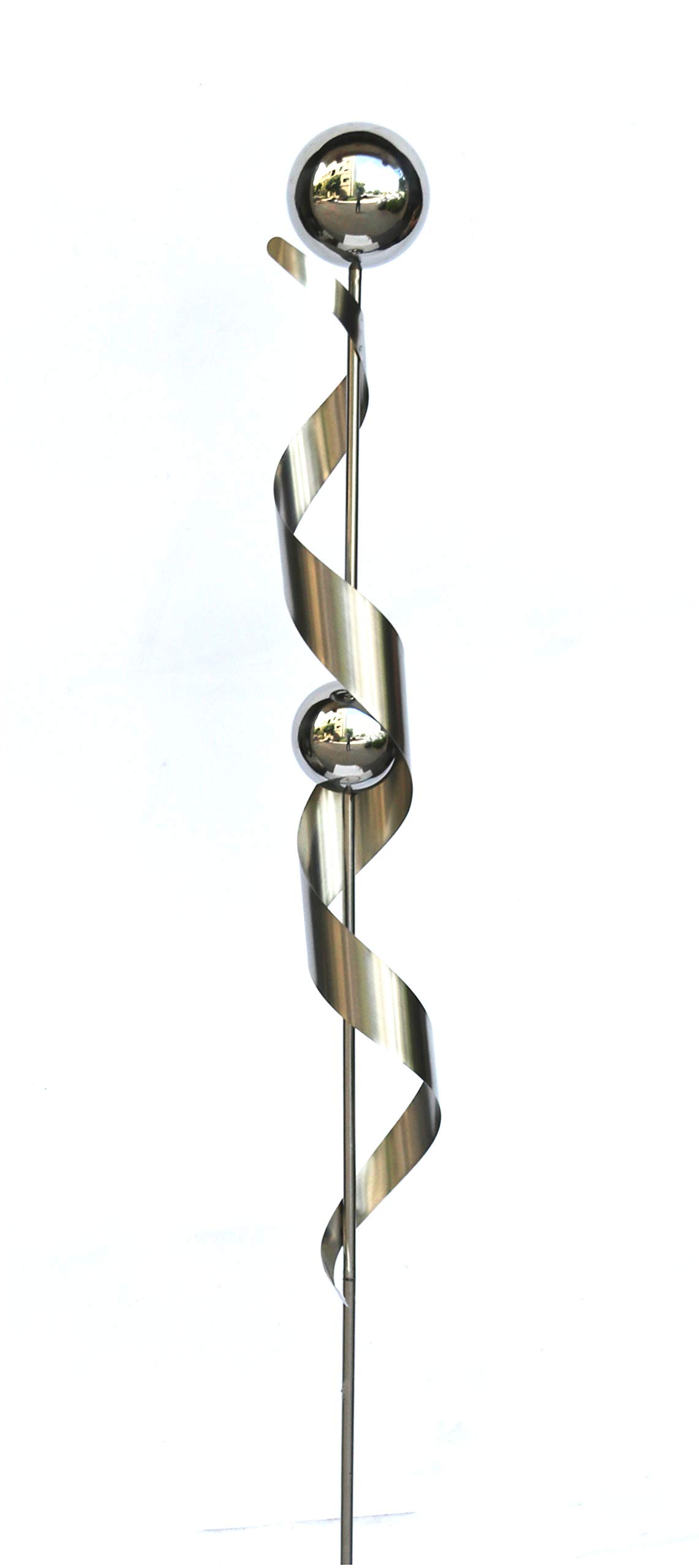Garden Pleasure Gartenstecker mit 2 Kugel, Spiralenform