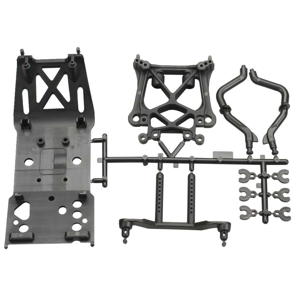 Amazon.com: HPI Racing 85234 Skid Plate/Body Mount/Shock Tower Set