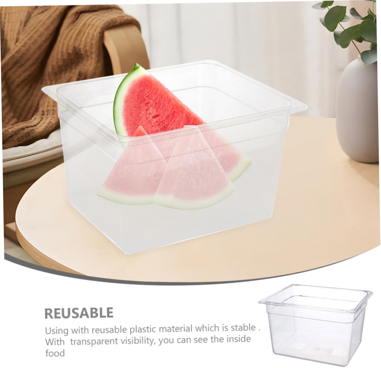 11l Slow Cooker Container Tank Reusable Plastic Storage Case for Slow Cookers Vegetable Storage Box