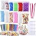 Produktbild Fepito 35 pcs Slime Kits Frucht Schleim Crunchy Slime Schaum Schleim Zubehör Einschließlich Slime Box Fishbowl Perlen Glitter Obst Scheiben Schaum Perlen für Schleim DIY(Enthalten keinen Schleim)