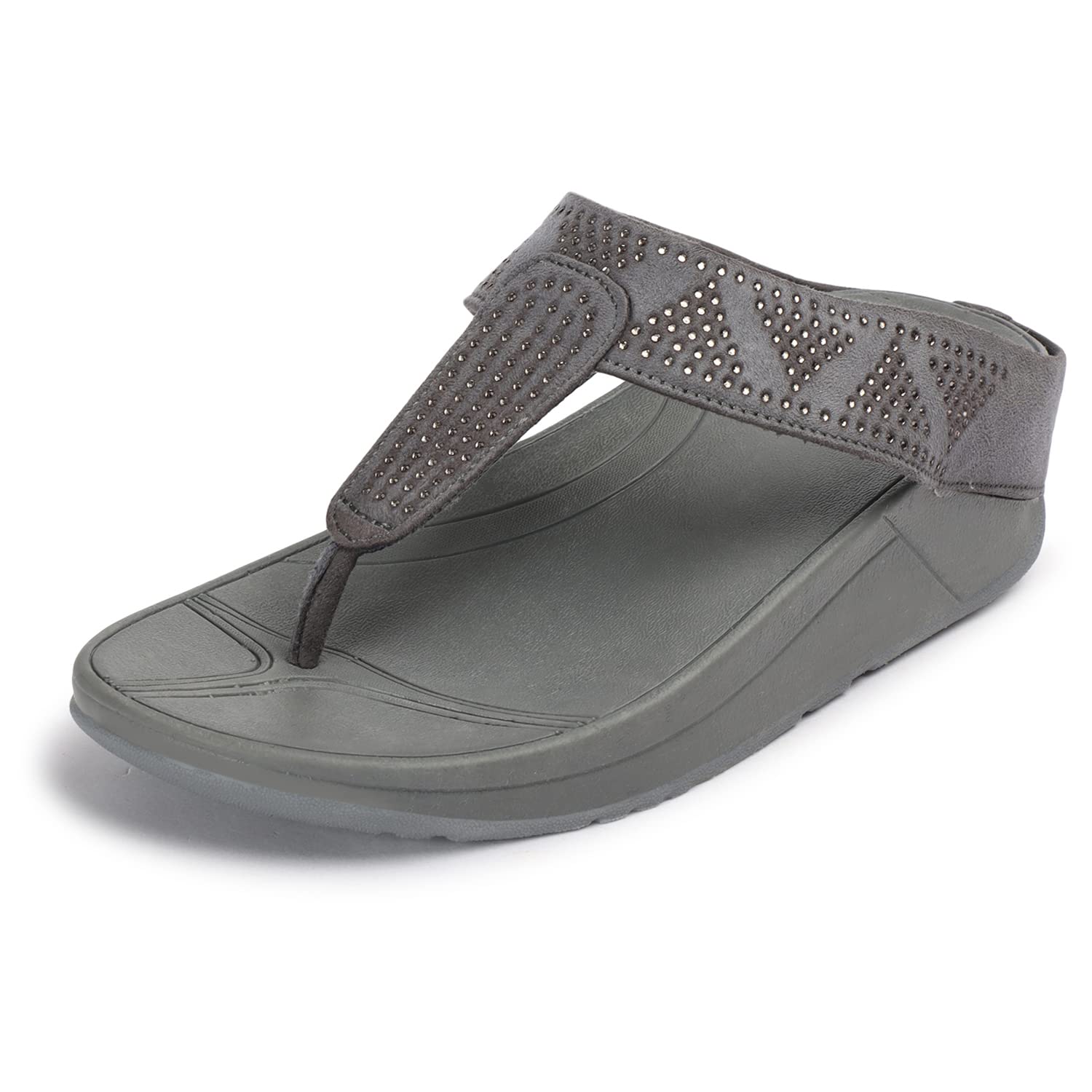 TRASEGenesis Women's Sequins Flatform Heels| Light Weight, Comfortable & Trendy Flatform Heels for Girls & Women | All Day Wear, Formal & Casual Occassions