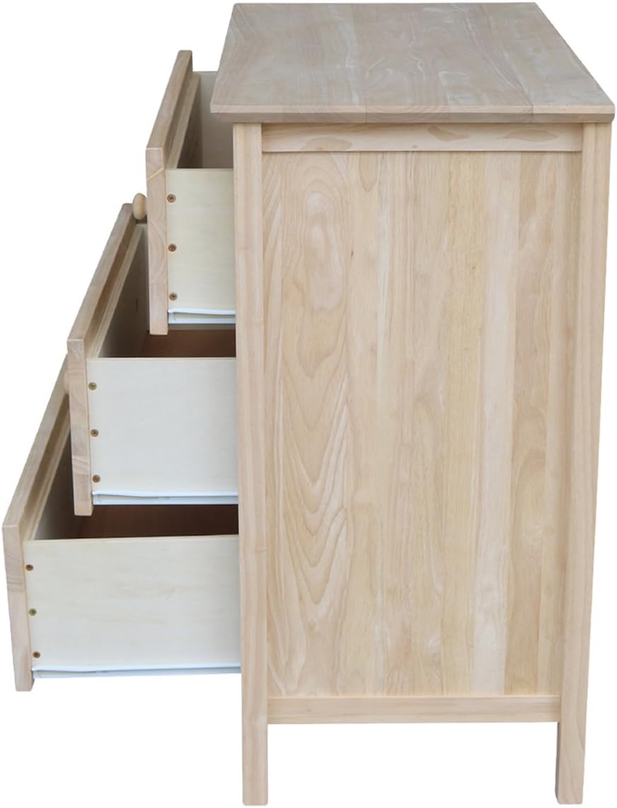 Amazing 🔥 International Concepts Dresser with 3 Drawers, Unfinished Creative Product International Concepts Dresser with 3 Drawers, Unfinished