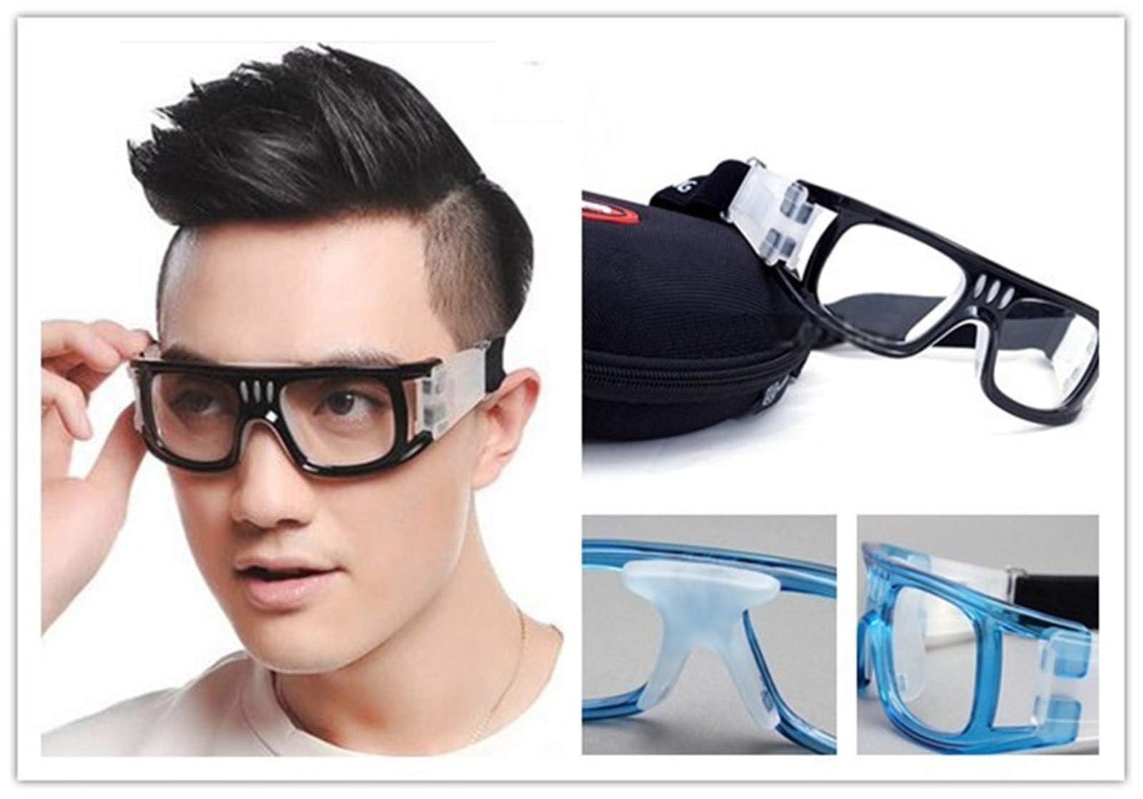 Sport-Basketballbrille, Anti-Beschlag-Schutzbrille für Erwachsene, Jugendliche, Schlägerball, Hockey, Golf