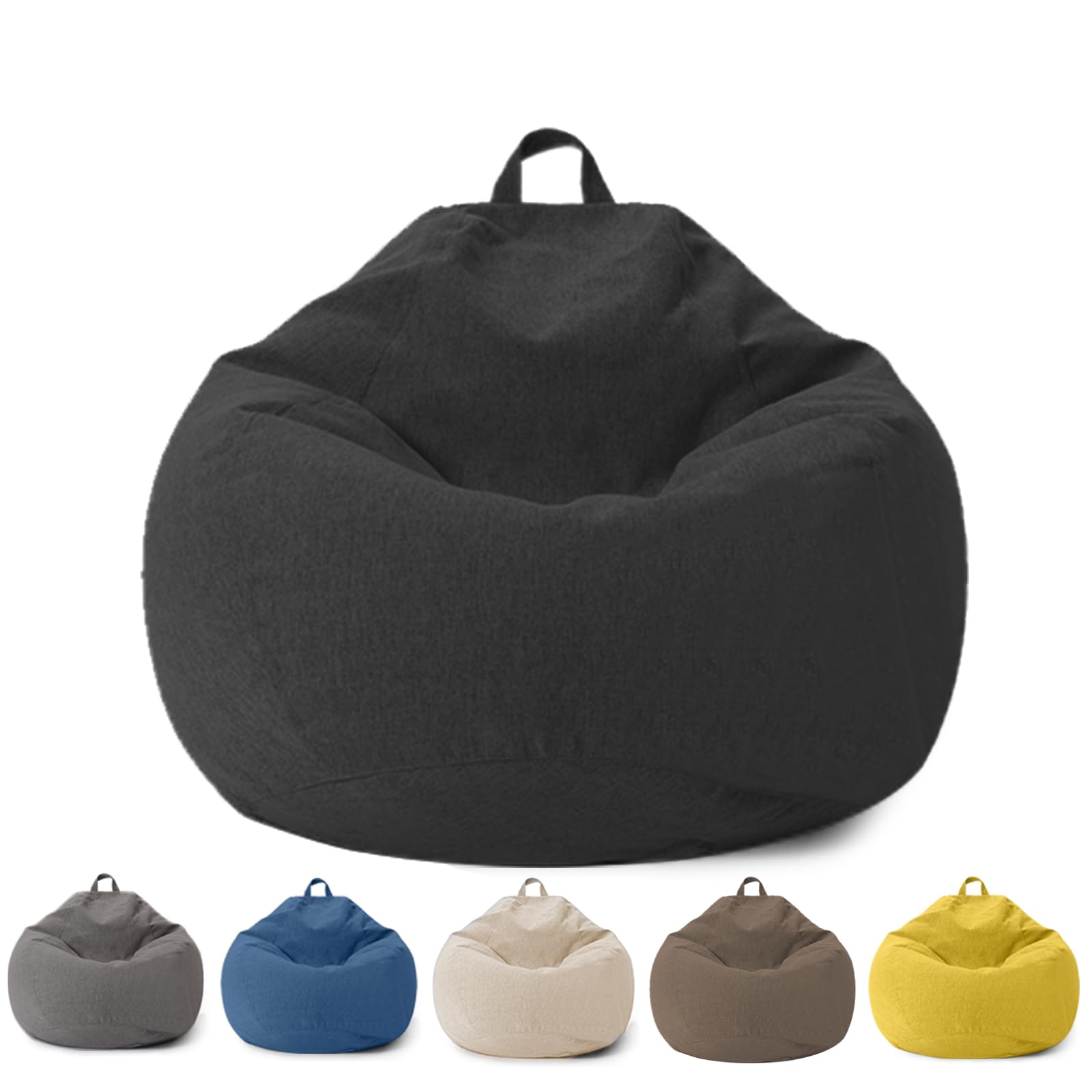 Sacco Seduto per Bambini e Adulti, Coprimaterasso Sacco Seduto Senza Riempimento, con Cerniera, per Adulti e Bambini, 100 x 120 cm Poltrona Sacco per Camera da Letto, Ufficio, Soggiorno, Terrazza