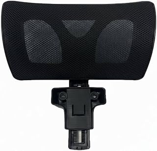 Office Headrest Mesh Ergonomic Attachment Chair Extension Adjustable Neck Support Design Suitable for Workspaces Gaming, Black-D