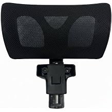 Office Headrest Mesh Ergonomic Attachment Chair Extension Adjustable Neck Support Clamp Design Suitable for Workspaces Gaming, Black-D