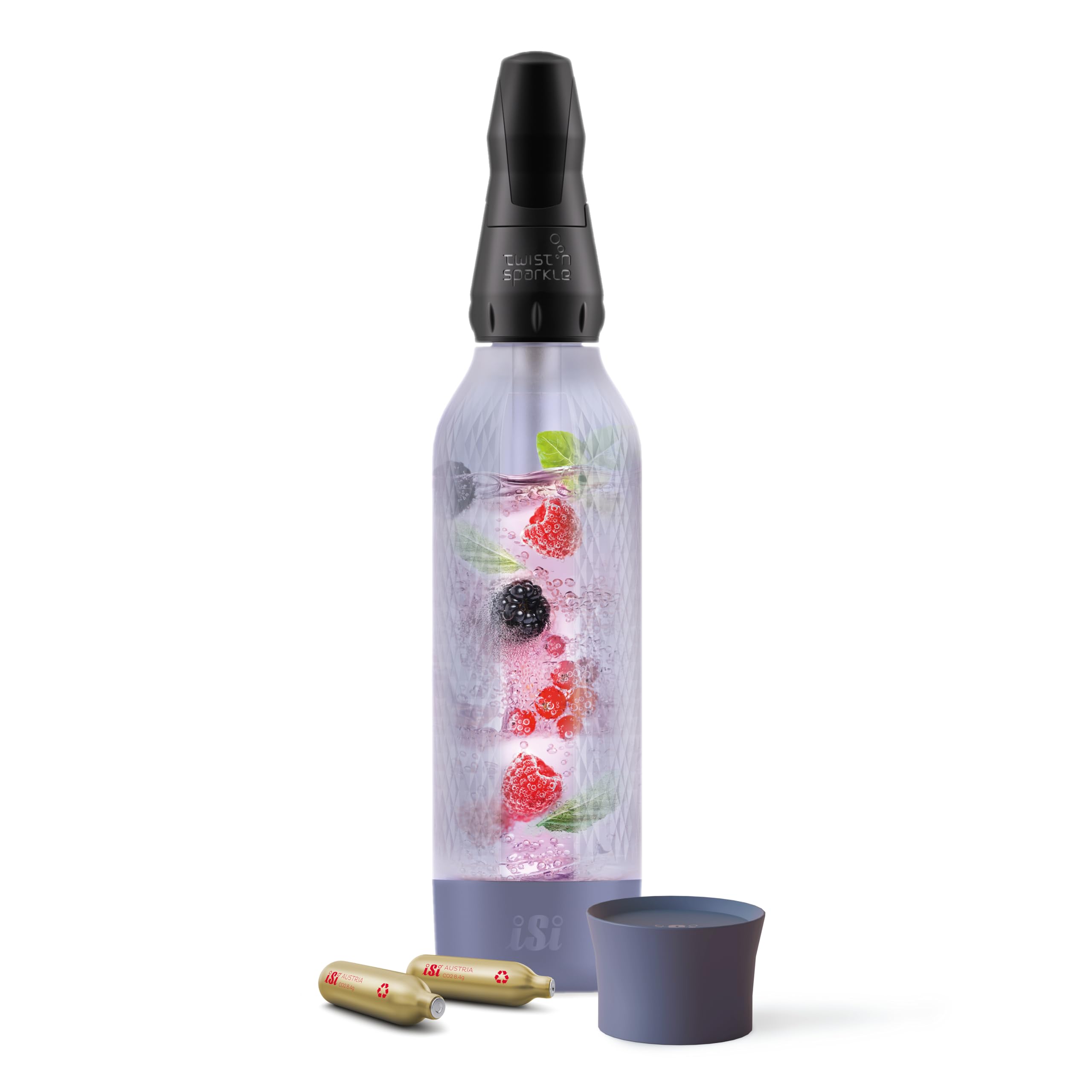 ISi Twist'n Sparkle Wassersprudler 0,95L - Sodamaker Für Prickelnde Getränke