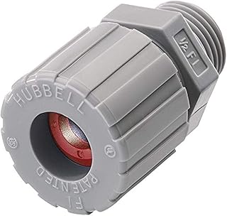 Hubbell SHC1009CR Kellems Wire Management Cord Connectors, Straight Male, Nylon, 3/8