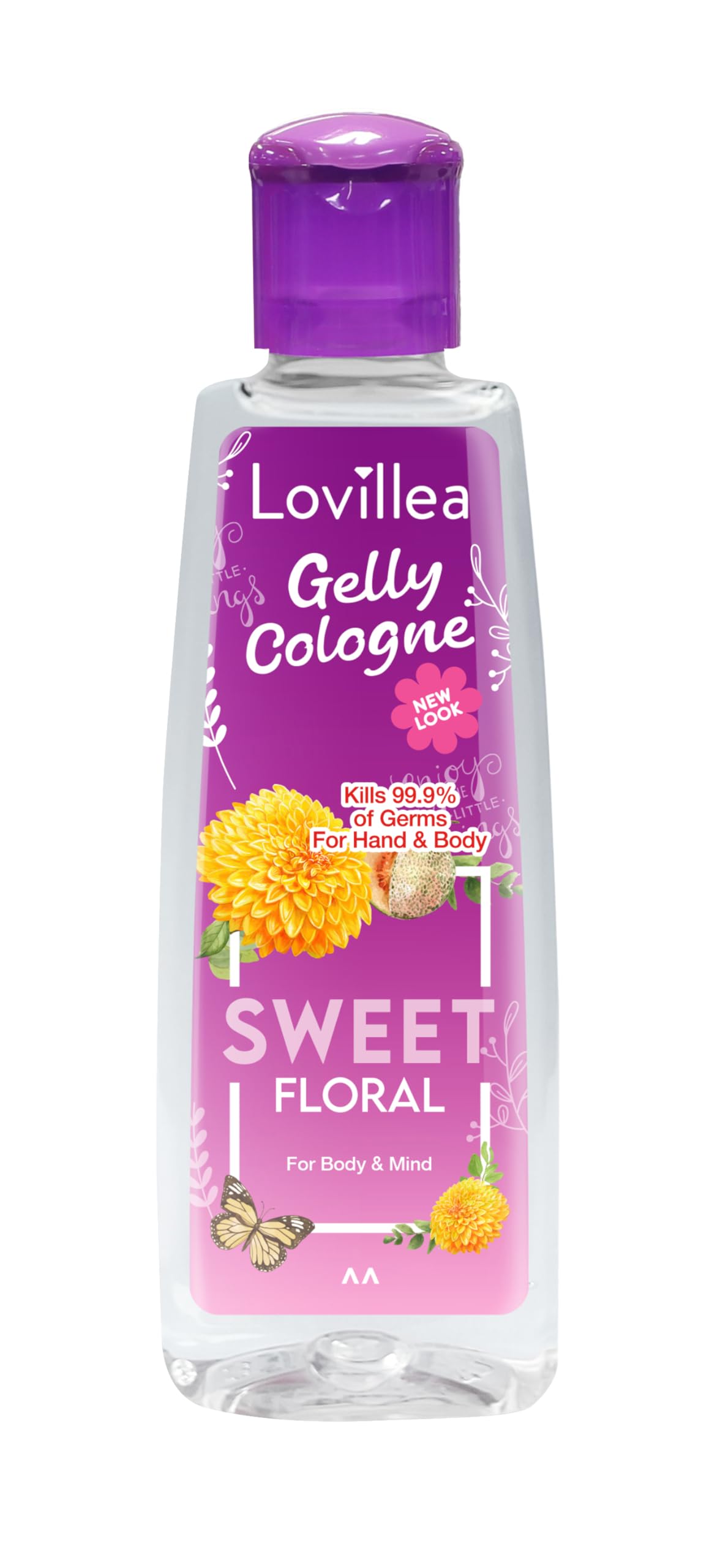 Gelly Cologne Sweet Floral For Women | Eau De Cologne | Scent of Marigold and Raspberry | 200ml