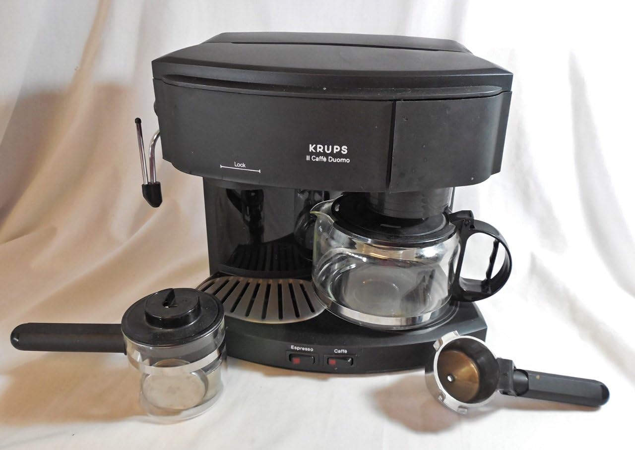 Krups 98542 Il Caffe Duomo Coffee and Espresso Machine, Black Combination Coffee