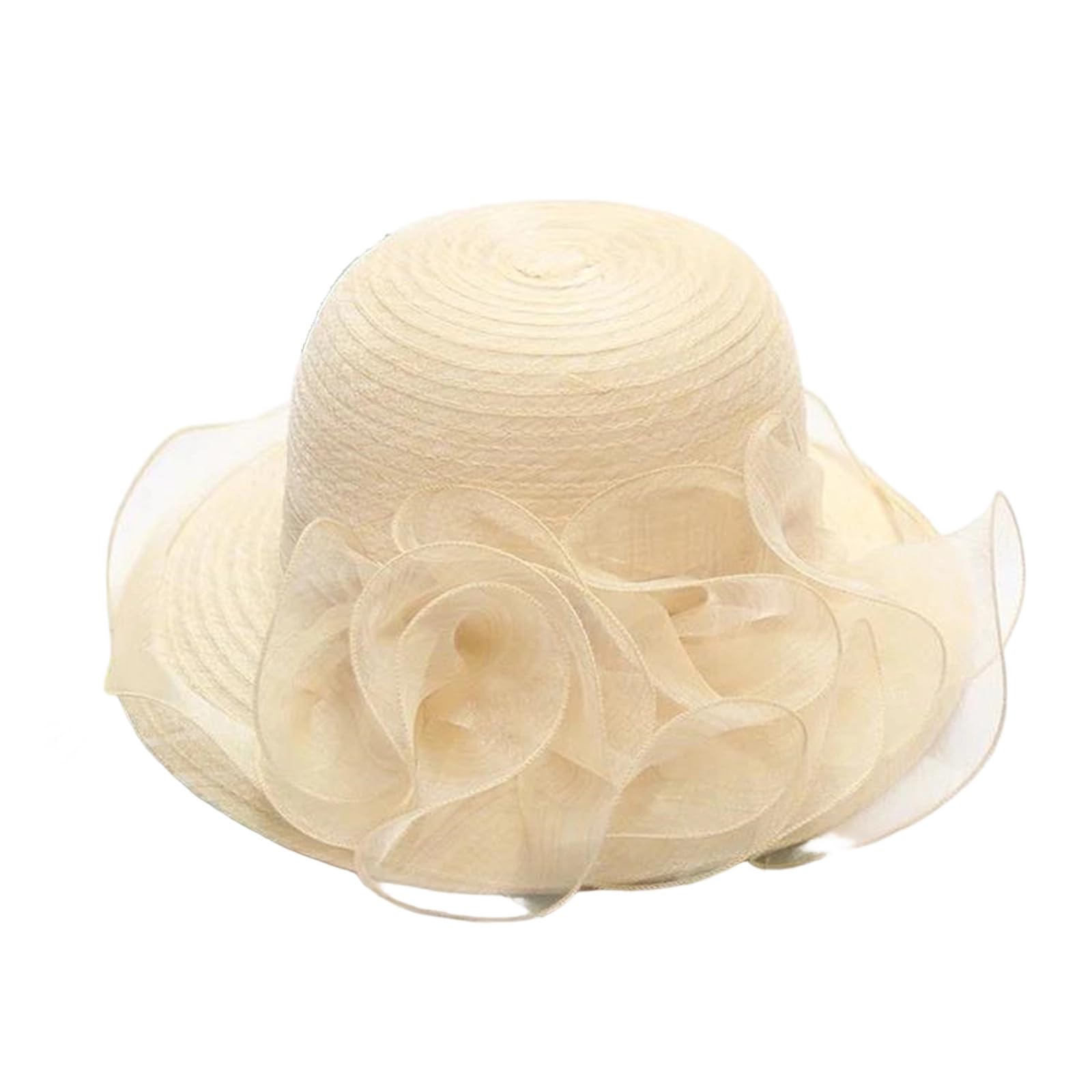 EYRMQWJPC Wide Brim Sun Hat, Women's Straw Sun Hat Wide Brim Protection Multicolor(7)