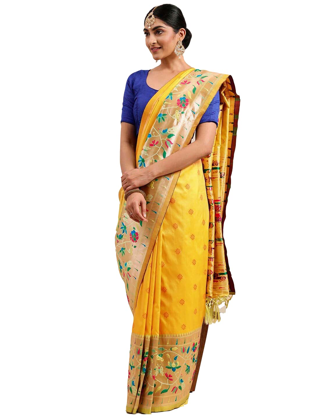 Leeli Peeri Designer Soft Kanchivram Pathani Silk Saree