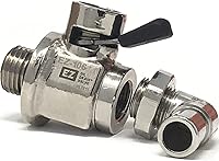 EZ Oil Drain Valve EZ-106 (14mm-1.5) with Removable L-Shape Hose – Tool-Free Clean Oil Changes