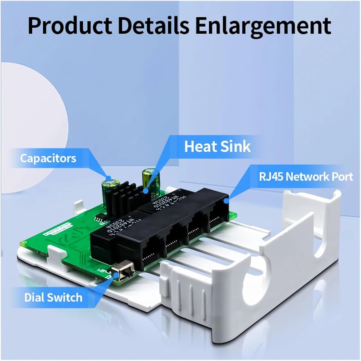 4-Port POE Extender 100M Outdoor Rainproof Network POE Repeater IP30 VLAN 44-57V 30W, POE013-FS