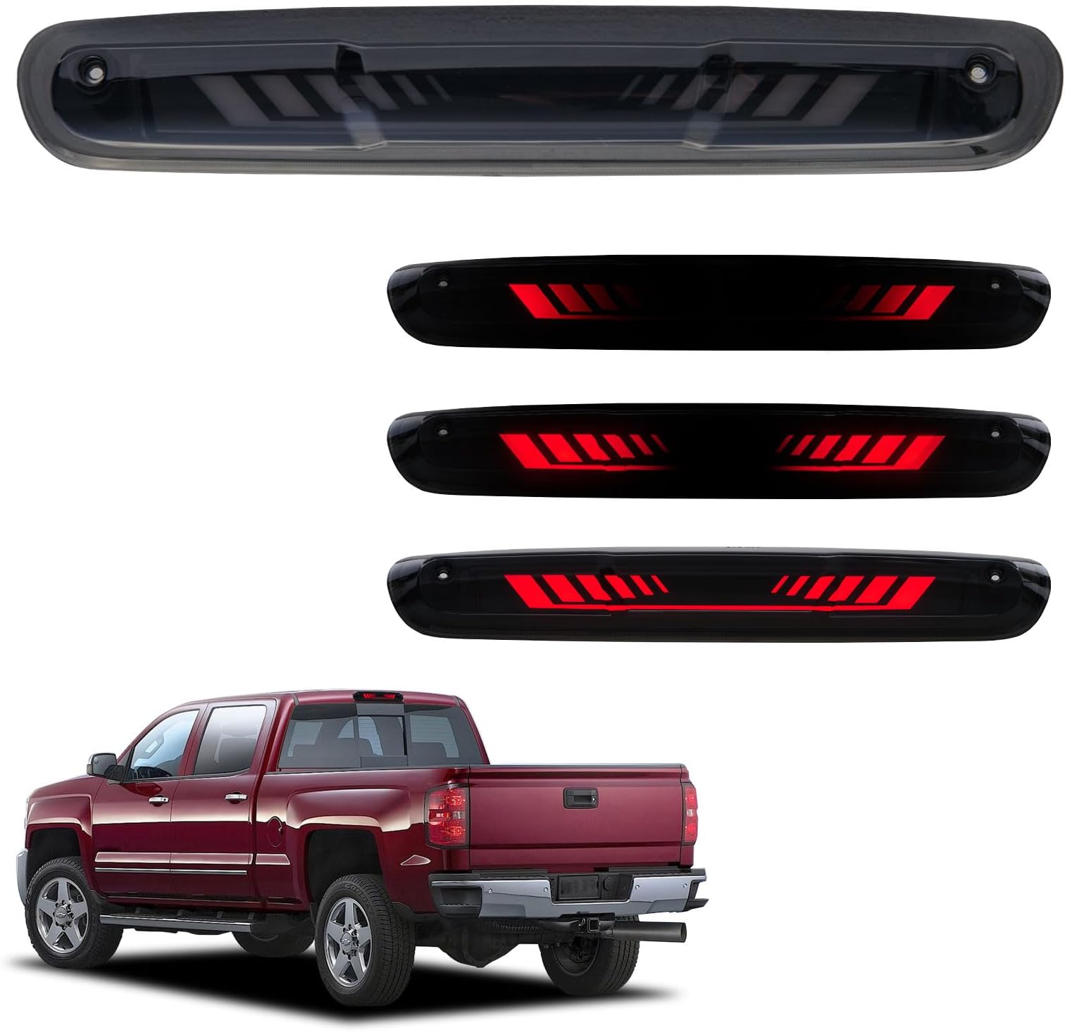 Cxdar Third 3rd Brake Light LED for 20072013 Chevy