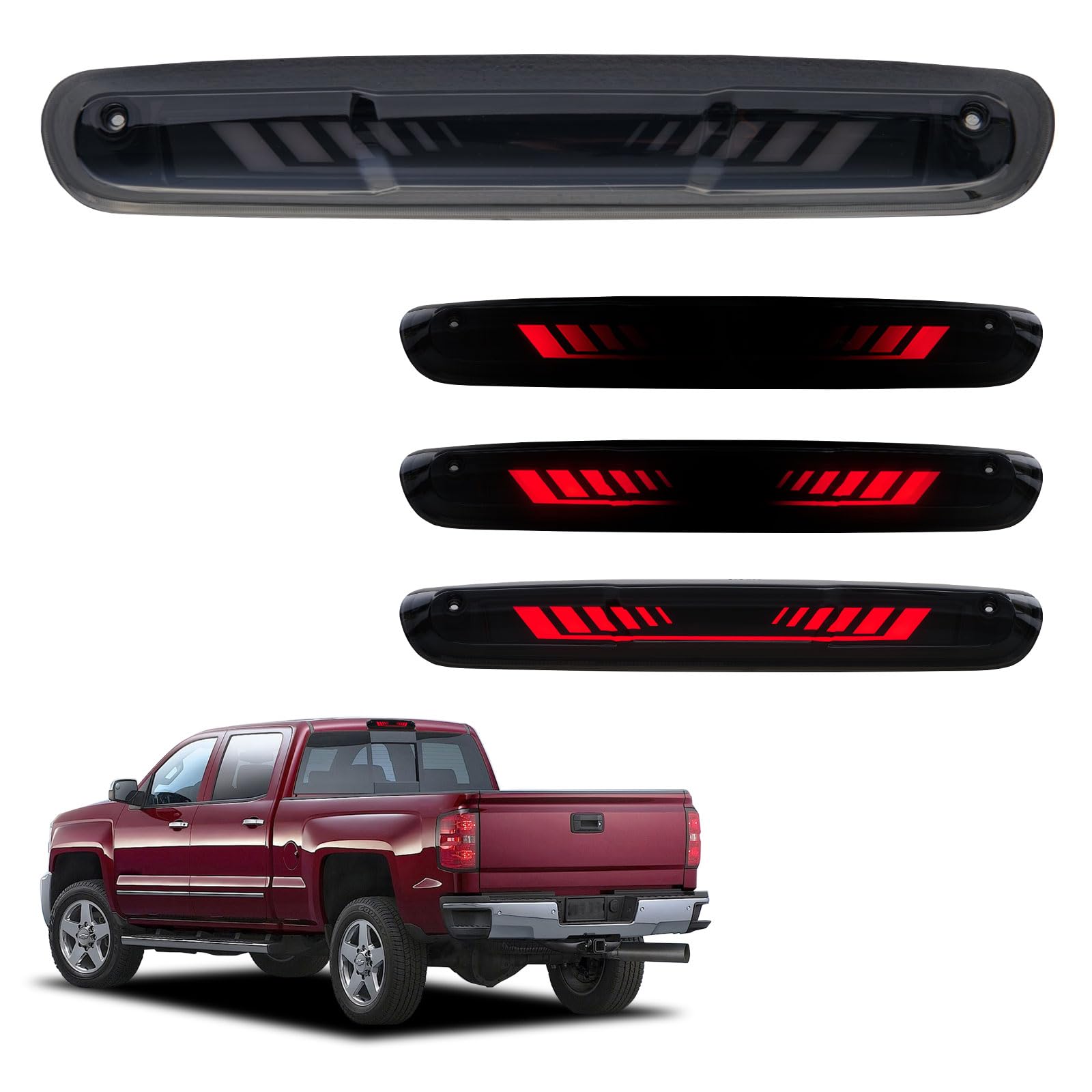 Cxdar Third 3rd Brake Light LED For 20072013 Chevy