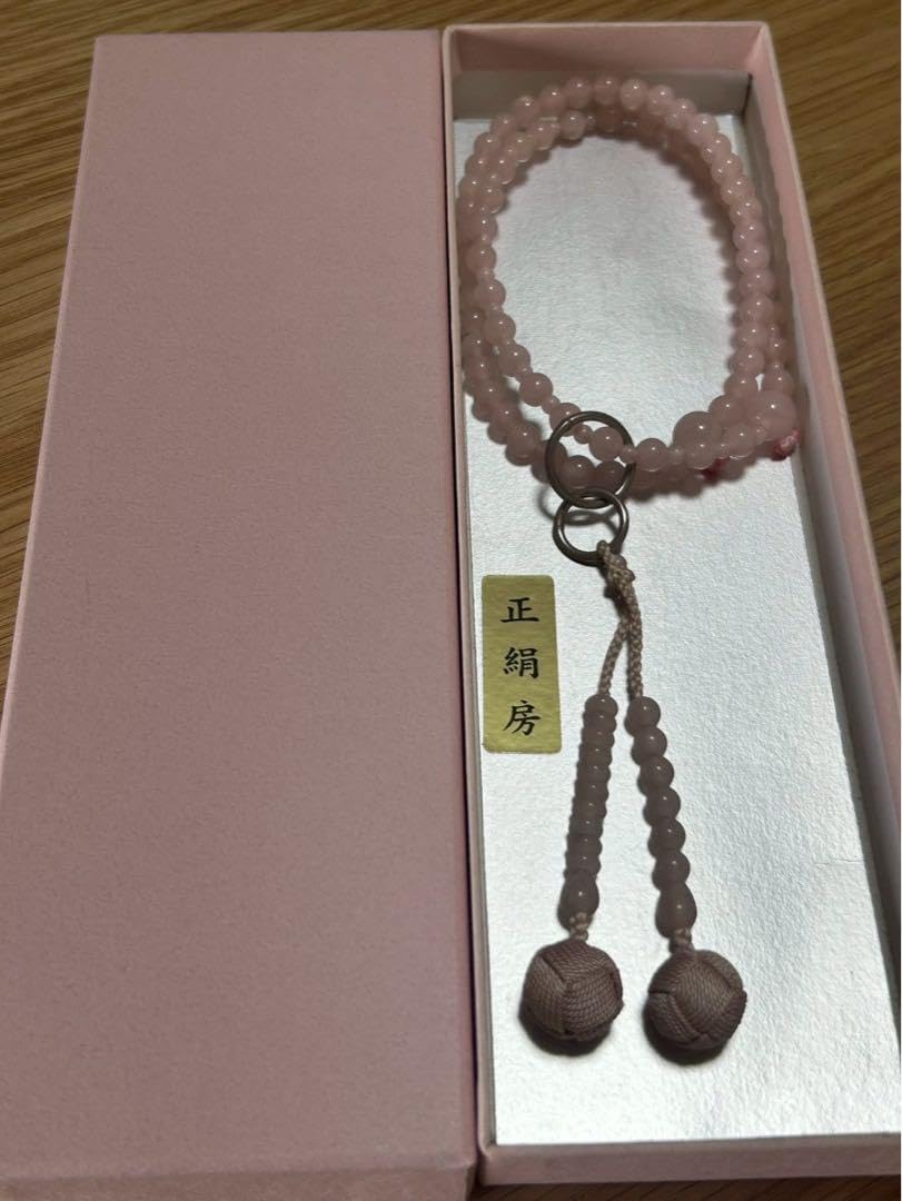 御念珠 絹 ピンク 浄土宗