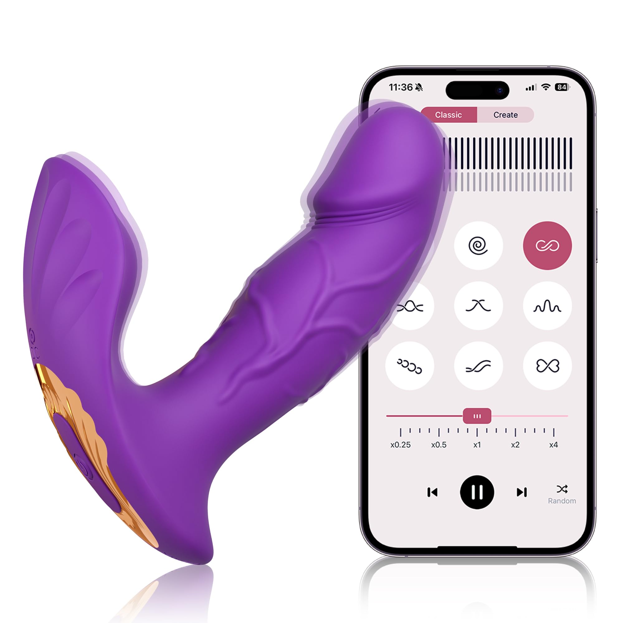 App-Controlled Panty Wearable Vibrator for Women 9 Vibration Modes G-Spot Clit Stimulation Couples Sex Toys Vibrators Vibrating Panties