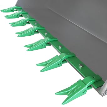 Heavy Duty 61-Inch Bucket Tooth Bar Designed for Sub-Compact Tractors, No Drilling Required, Fits 1/2-Inch or Smaller Bucket Cutting Edges, Durable Green Finish