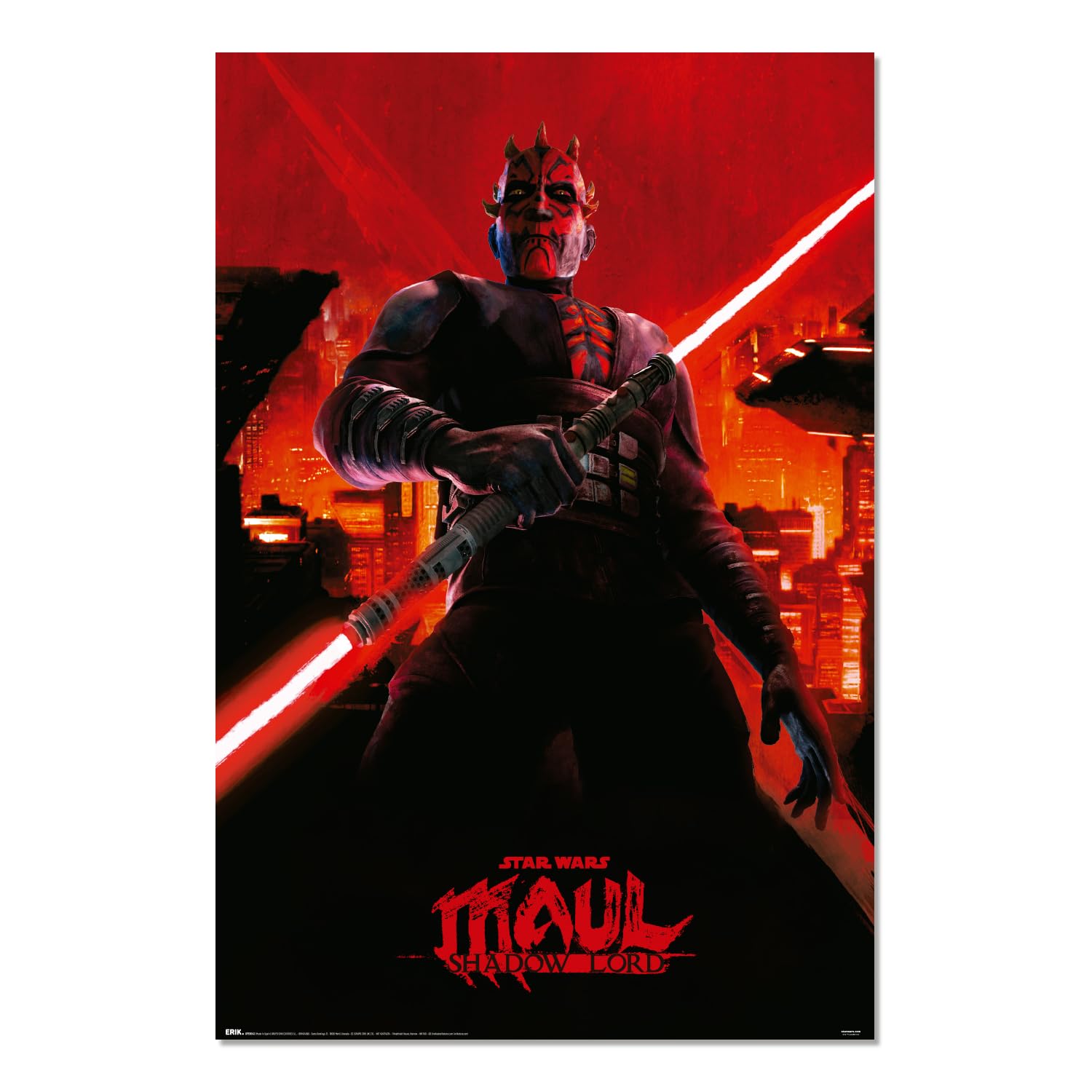 Grupo Erik Poster Star Wars Darth Maul Shadow Lord - 36 x 24 inches / 91.5 x 61 cm - Shipped Rolled Up - Cool Posters, Art Poster, Wall Posters & Prints