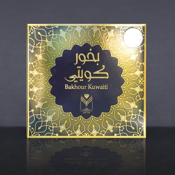 Almas Perfumes Incense Bakhoor Kuwaiti - 40G of Authentic Arabic Wood Chip Bakhoor Incense -Aroma Lasts All Day Long - Perfect for Prayer, Namaaz, Ceremony, Meditation