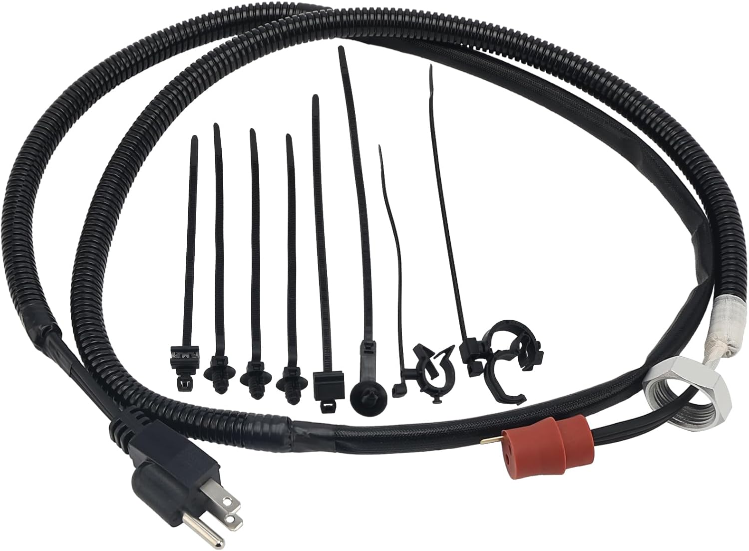 68223419AA Engine Block Heater Cord for 2014-2018 Dodge Ram 2500 3500 4500 5500 6.7L Replace# 68223419AA