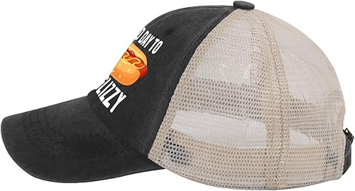 Miniatura 3 de Sombrero para amantes de los perros calientes con texto en inglés "It's A Bad Day to Be A Glizzzy", gorro de moda para mujer, AllBlack1