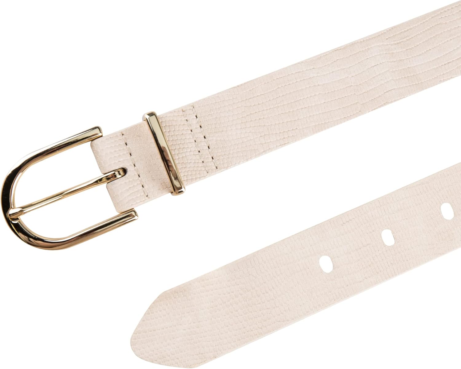 Calvin Klein Women's Round Buckle Fashion Statement Casual Belt for Jeans, Trousers - Image 3