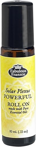 Fabulous Frannie 3rd Chakra Solar Plexus Potente rollo prediluido fabricado con aceites esenciales puros .33 oz (0.3 fl oz)