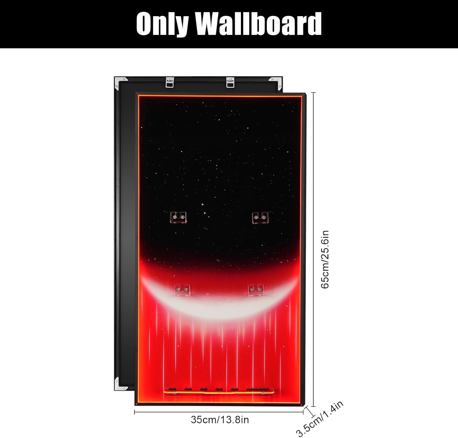 Lighted Display Wallboard Compatible with Lego Star Wars 75389 Millennium Falcon, Upgraded Wall Mounted Display with Led Light, Adult Collectibles Display Wall Frame for Building Blocks (Board Only)