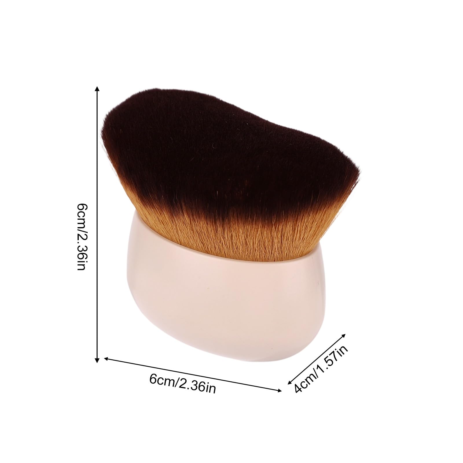 NQEUEPN Pennello Autoabbronzante Corpo, Pennello Trucco per Fondotinta in Polvere Abbronzante e Abbronzatura Spray Applicatore Autoabbronzante per Viso e Gambe (Bianco)