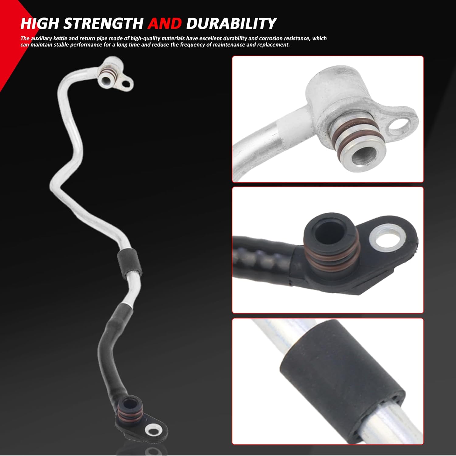 1665001091 Radiator Hose 2012-2019 Compatible with Mercedes Benz GLE500 GLE63 AMG LG63 GL450 GL500 GLS550 MLAMG63 4MATIC Peat# 2782000900