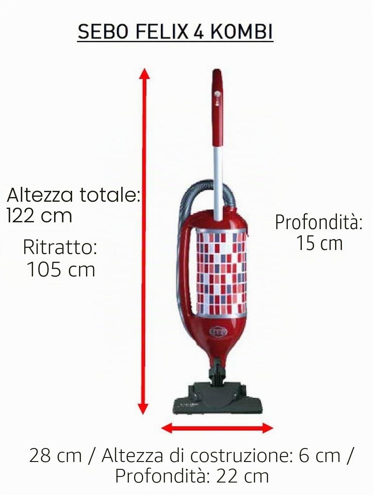 SEBO Aspirapolvere FELIX 4 ROSSO